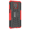 Bracevor Shockproof Xiaomi Redmi Note 9 Pro | Note 9 Pro Max | Poco M2 Pro Hybrid Kickstand Back Case Defender Cover - Red