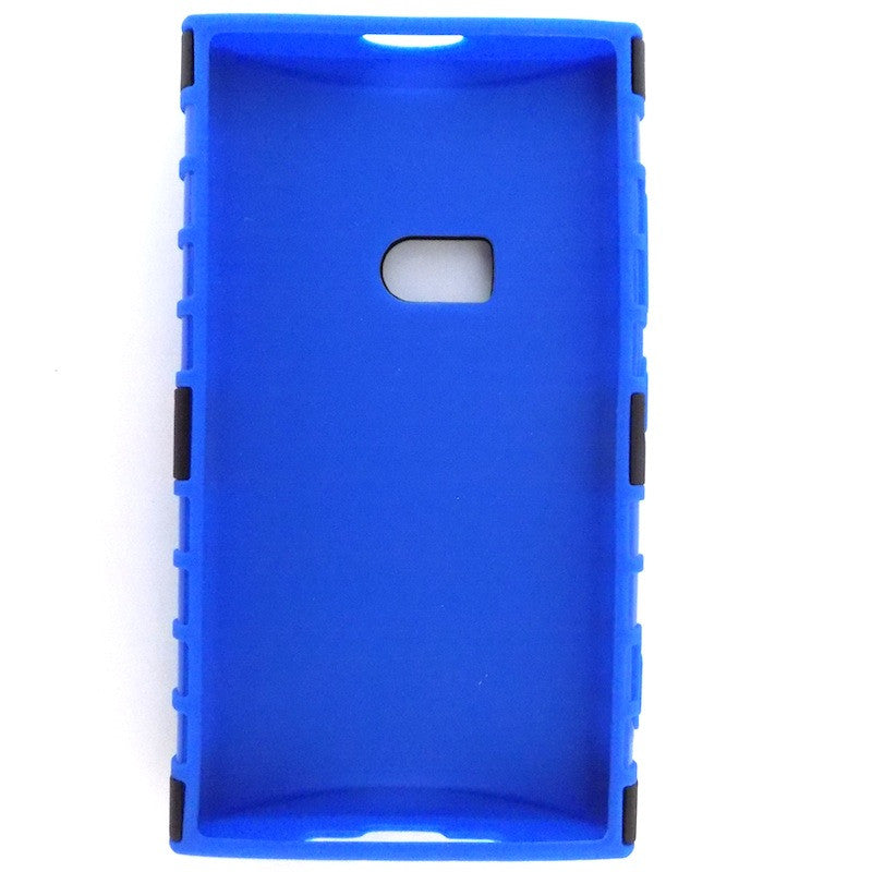 Bracevor Rugged Armor Hybrid Kickstand Case Cover for Nokia Lumia 920 - Blue