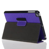 Smart Leather Case with stylus holder for iPad mini 2 with Retina Display (Purple)