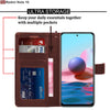 Bracevor Xiaomi Redmi Note 10/Xiaomi Redmi Note 10S Flip Cover Case | Premium Leather | Inner TPU | Foldable Stand | Wallet Card Slots - Executive Brown