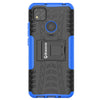 Bracevor Shockproof Xiaomi Redmi 9 Hybrid Kickstand Back Case Defender Cover - Blue