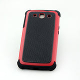 Triple Layer Defender Back Case for Samsung Galaxy S3 i9300 - Red