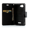 Mercury Goospery Fancy Diary Leather Case Cover for Sony Xperia L - Brown