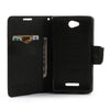 Mercury Goospery Fancy Diary Leather Case Cover for Sony Xperia C - Brown