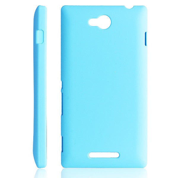 Bracevor Matte Sand Hard Case for Sony Xperia C S39h - Blue
