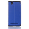 Window View Smart Flip Case for Sony Xperia T2 Ultra - Dark Blue