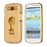 Brazil Soccer World Cup Commemorative Edition PC Hard case for Samsung Galaxy S3 I9300 (Light Yellow)