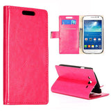 Stylish Leather Wallet Case for Samsung Galaxy Grand Duos - Pink