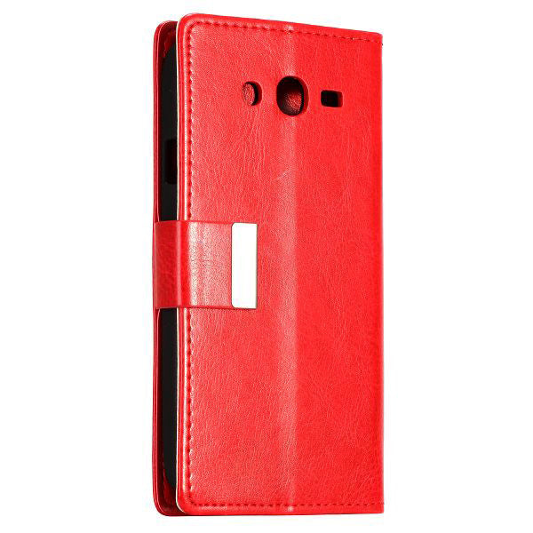 Bracevor Stylish Leather Wallet Case Cover for Samsung Galaxy Grand Neo i9060 and Grand Duos i9082