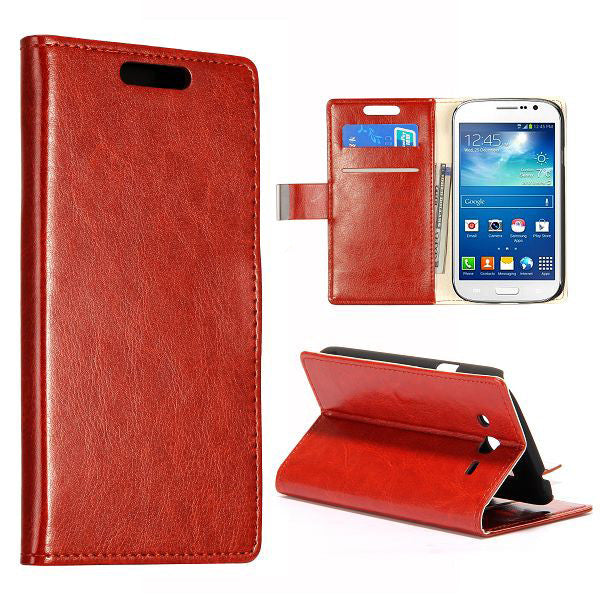 Bracevor Stylish Leather Wallet Case Cover for Samsung Galaxy Grand Neo i9060