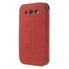 Bracevor Roar Window View Samsung Galaxy Grand Duos Wallet Leather Case - Red
