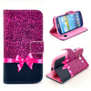 Bracevor Rose Bowknot Wallet Leather Flip Case for Samsung Galaxy S3 I9300