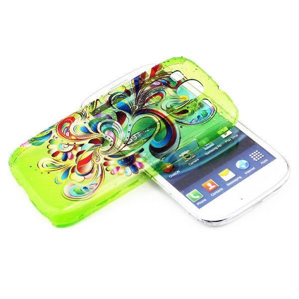 Floral Designer Green Crystal Back case for Samsung Galaxy S3 I9300
