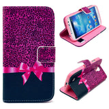 Rose Bowknot Wallet Leather Flip Case for Samsung Galaxy S4 i9500