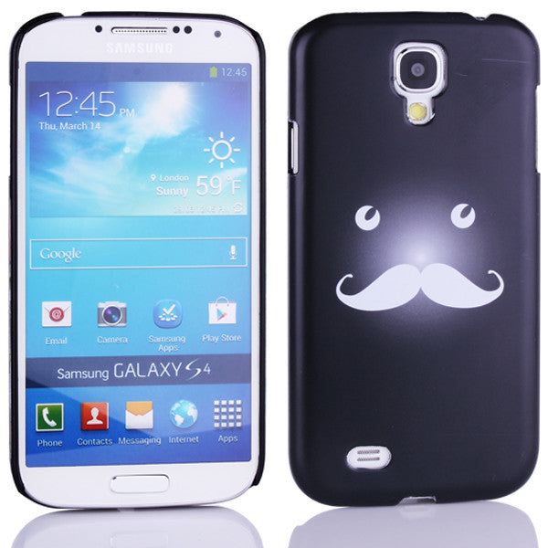 Bracevor Funny Moustache Design Back Case for Samsung Galaxy S4 i9500 - Black