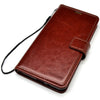 Bracevor Vivo V9 Flip Cover Case | Premium Leather | Inner TPU | Foldable Stand | Wallet Card Slots - Executive Brown