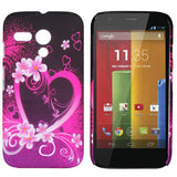 Elegant Heart Design hard back case cover for Motorola Moto G