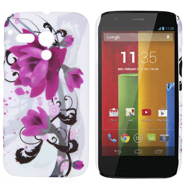 Bracevor Elegant Floral Design hard back case cover for Motorola Moto G