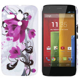 Elegant Floral Design hard back case cover for Motorola Moto G