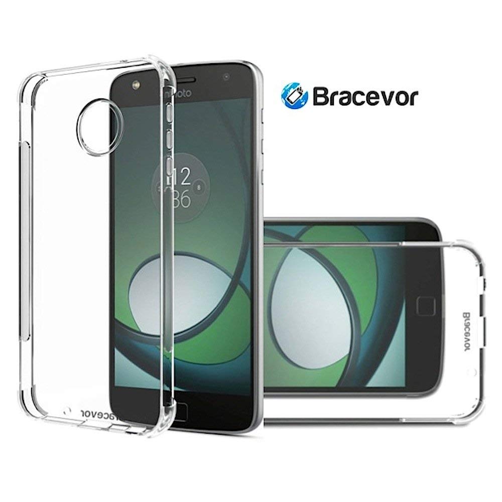 Bracevor Flexible Shockproof TPU Cushioned Edges for Moto Z Play