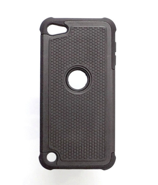 Bracevor Triple Layer Defender Back Case Cover for Apple iPod Touch 5 - Black