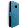 Bracevor Blue Wallet Leather Case Cover for HTC One M7 2