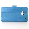 Bracevor Blue Wallet Leather Case Cover for HTC One M7 4
