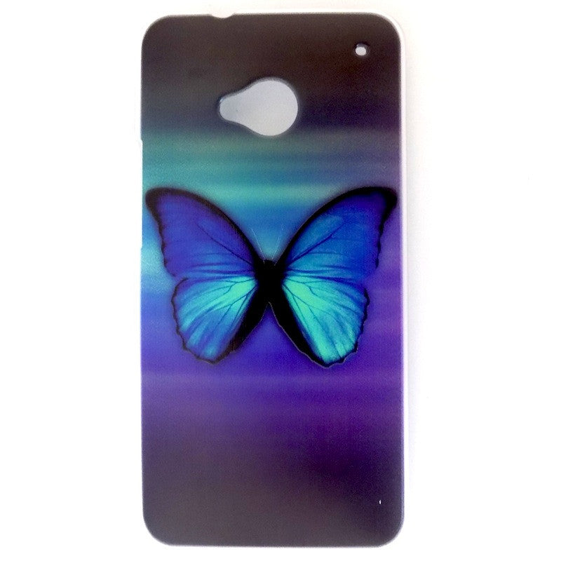 Bracevor Splendid Butterfly Design Hard Back Case for HTC One M7 801e