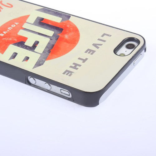 Bracevor Quotes Design Aluminium PC back case for iPhone 5 5s - Life