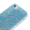 Sparkling Gel Crystal Designer Hard Back Case for iPhone 5 5s Silver Blue