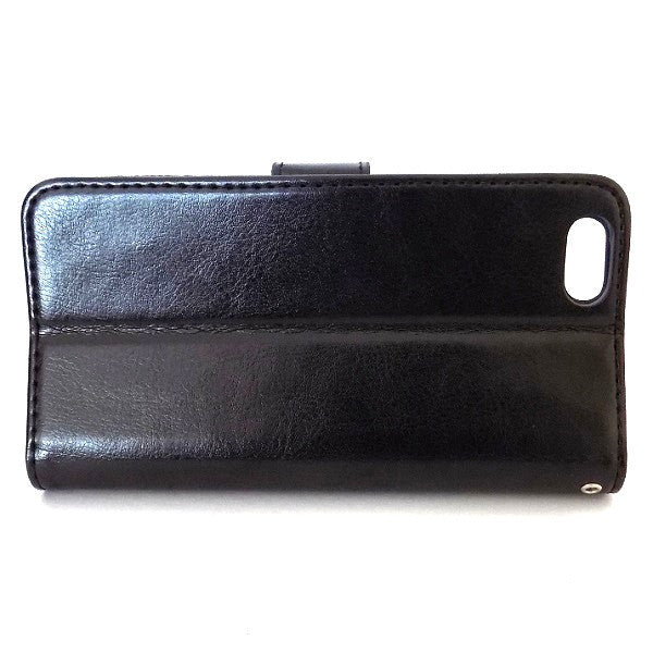 Bracevor Deluxe Black Apple iPhone 6 Wallet Leather Flip Case
