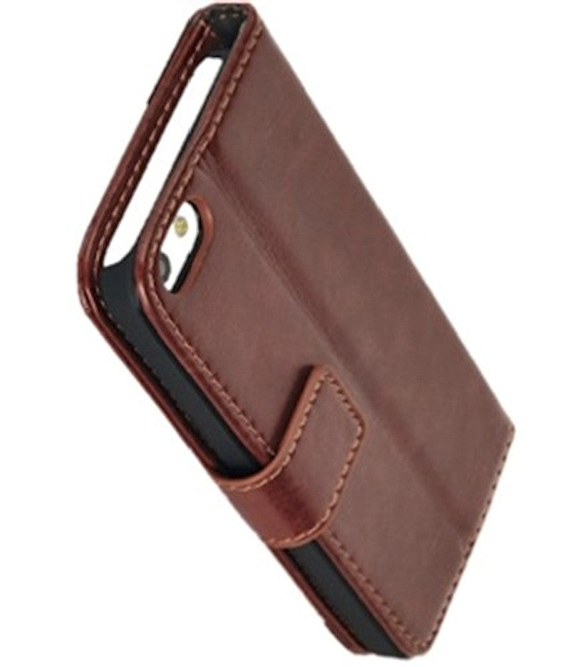 buy iPhone 5 Case india Brown Apple iPhone 5 5s Wallet Leather Cover