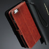 iPhone 6 Plus/6s Plus Wallet Leather Flip Case Cover - Executive Brown