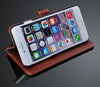 iPhone 6 Plus/6s Plus Wallet Leather Flip Case Cover - Executive Brown