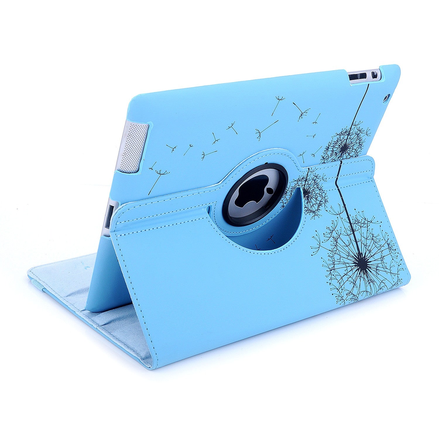 Bracevor Trendy Smart Leather Rotating Stand Case Cover for Apple iPad 2 3 4 - Blue
