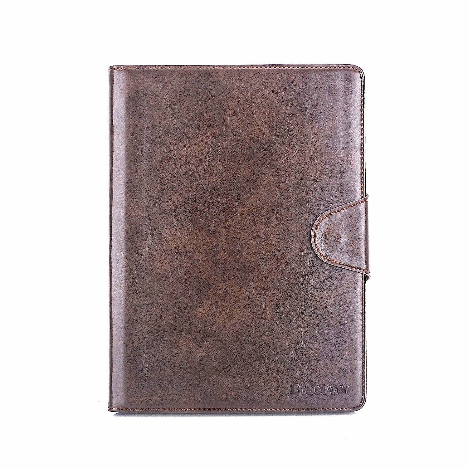 Bracevor Smart Leather Book Case Folio Cover for Apple iPad Air 2 - Brown