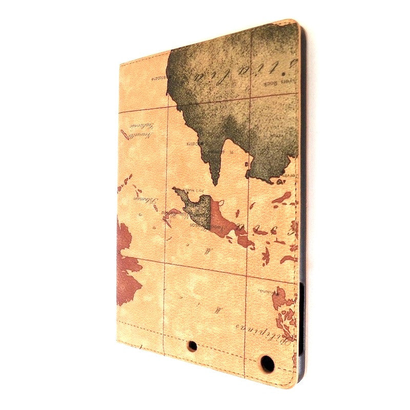 Bracevor Map Design Smart Leather Case for Apple iPad mini 1- Beige b