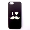Bracevor Noctilucent Design Oil Coated PC Hard Case for iPhone 5 5S (Moustache)