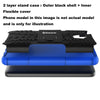 Bracevor Shockproof Lenovo vibe k5/ K5 Plus Hybrid Kickstand Back Case Defender Cover - Blue