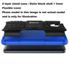 Bracevor Shockproof Lenovo k5 note Hybrid Kickstand Back Case Defender Cover - Blue