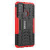 Bracevor Shockproof Samsung Galaxy M31 | M30s | M21 | F41 | M31 Prime Hybrid Kickstand Back Case Defender Cover - Red