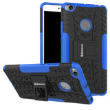 Bracevor Shockproof Xiaomi Mi Max 2 Hybrid Kickstand Back Case Defender Cover - Blue
