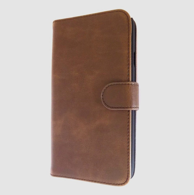 Bracevor Executive Brown Wallet Leather Flip Case for for Samsung Galaxy Mega 5.8 5