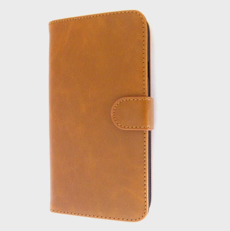Bracevor Vintage Caramel Wallet Leather Flip Case for for Samsung Galaxy Mega 5.8 1