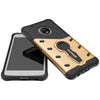 Motorola Moto G5 [5 inch] Back Case Cover Hybrid 360 Rotating Kickstand - Golden