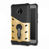 Motorola Moto E4 Plus [5.5 inch] Back Case Cover Hybrid 360 Rotating Kickstand