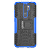 Bracevor Shockproof Xiaomi Redmi Note 8 Pro Hybrid Kickstand Back Case Defender Cover - Blue