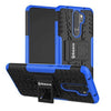 Bracevor Shockproof Xiaomi Redmi Note 8 Pro Hybrid Kickstand Back Case Defender Cover - Blue
