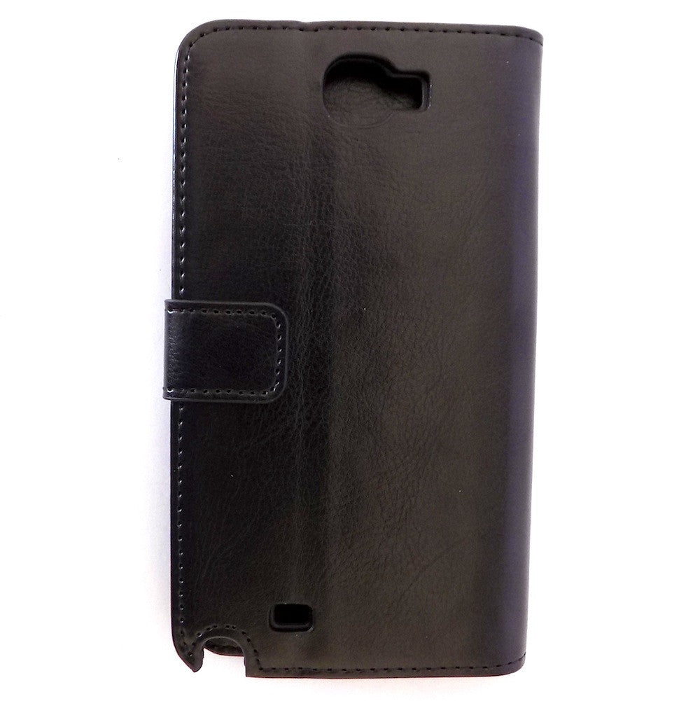 Bracevor Deluxe Black Samsung Galaxy Note 2 N7100 Wallet Leather Case 2