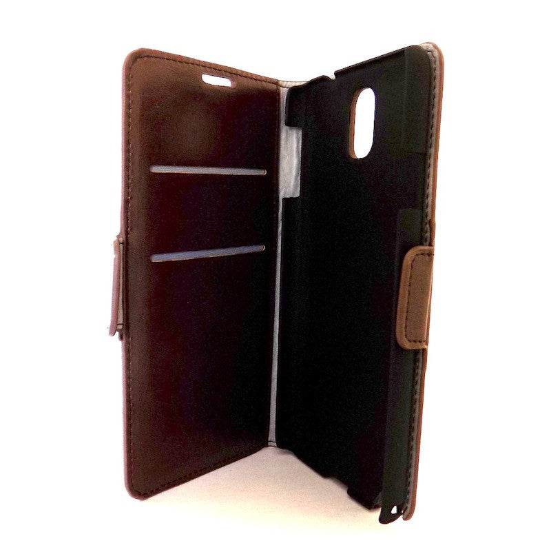 Bracevor Executive Brown Samsung Galaxy Note 3 Leather Wallet Case 3